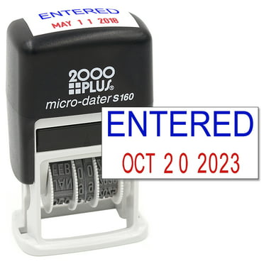 Date & Time Stamp Red COSCO 2000 Plus Self-Inking Date and Time Stamp Blue 